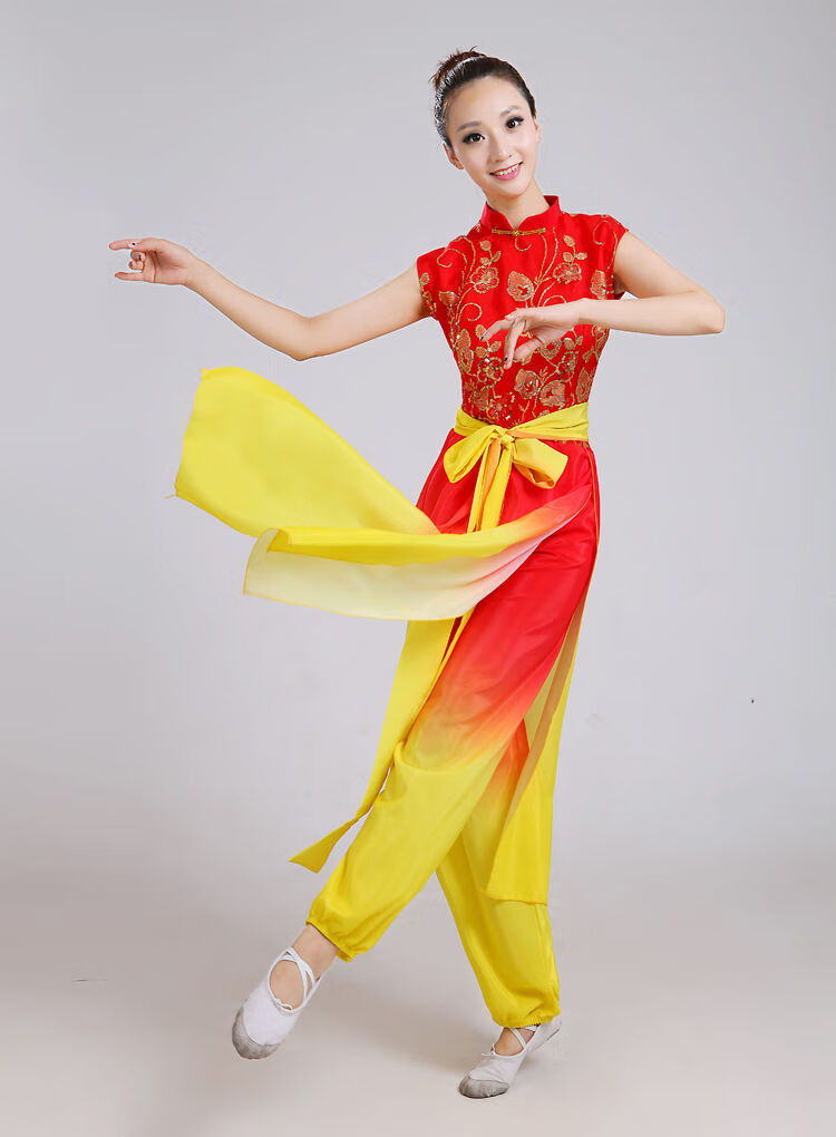 精选腰鼓打鼓服演出服女男中国风喜庆水鼓民族舞蹈服秧歌舞龙舞狮服装