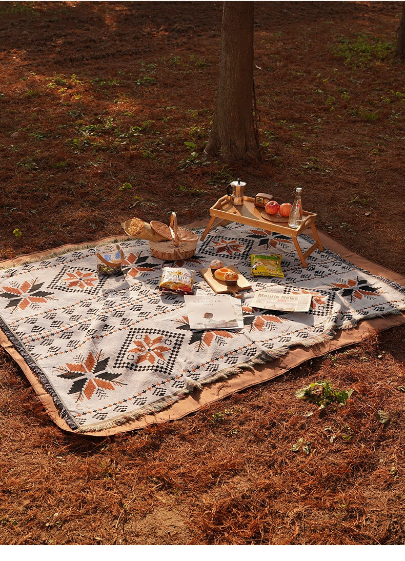 波西米亚野餐垫户外露营地垫网红用品野餐垫波西米亚露营毯子野餐