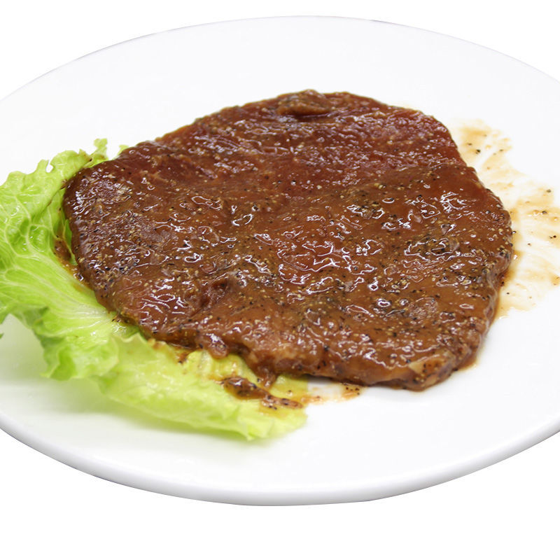 橙伯乐馔玉黑椒牛排绿包装整箱10包1kg轻食餐饮店专用1000g