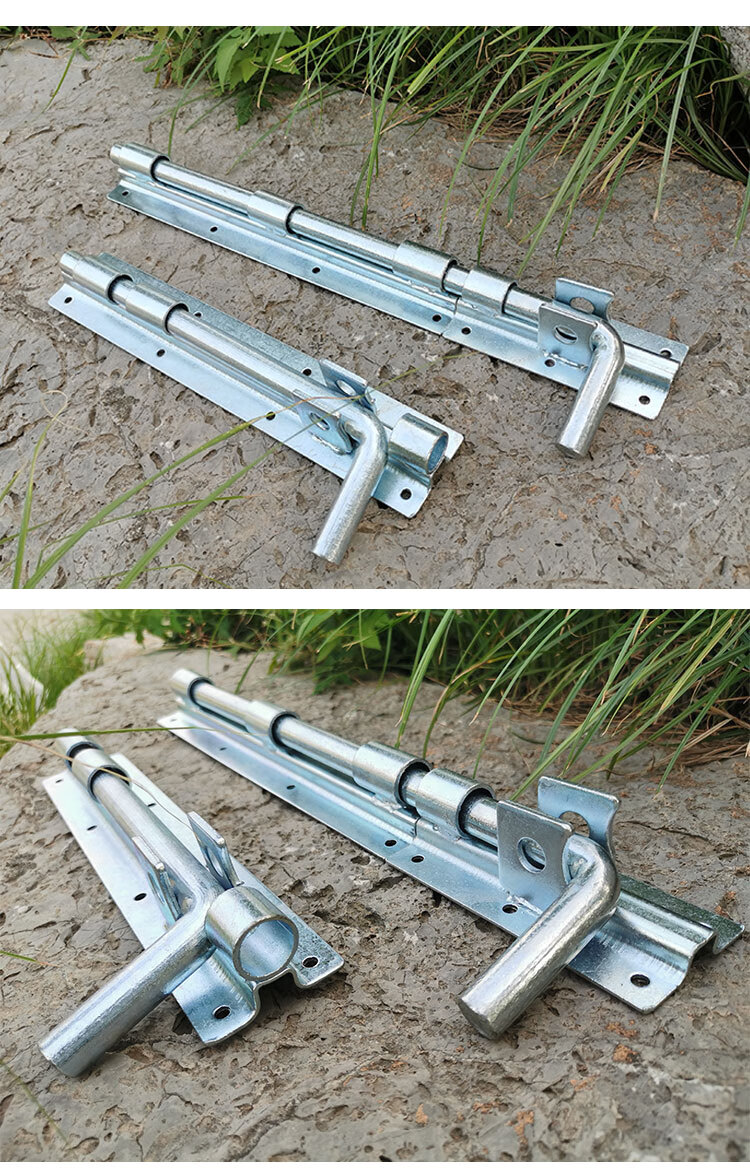 加粗加厚大铁门地插销门栓地栓焊接落地插销排销横插销铁艺门插销350