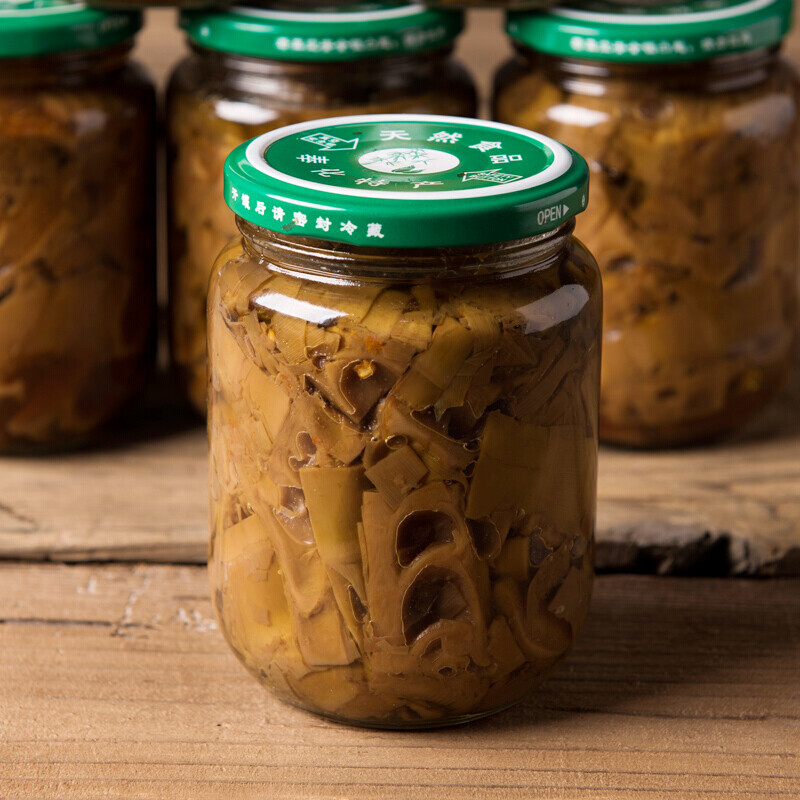 奉化油焖笋宁波奉化特产油焖笋瓶装油闷烤笋罐头竹笋即食下饭菜油焖笋