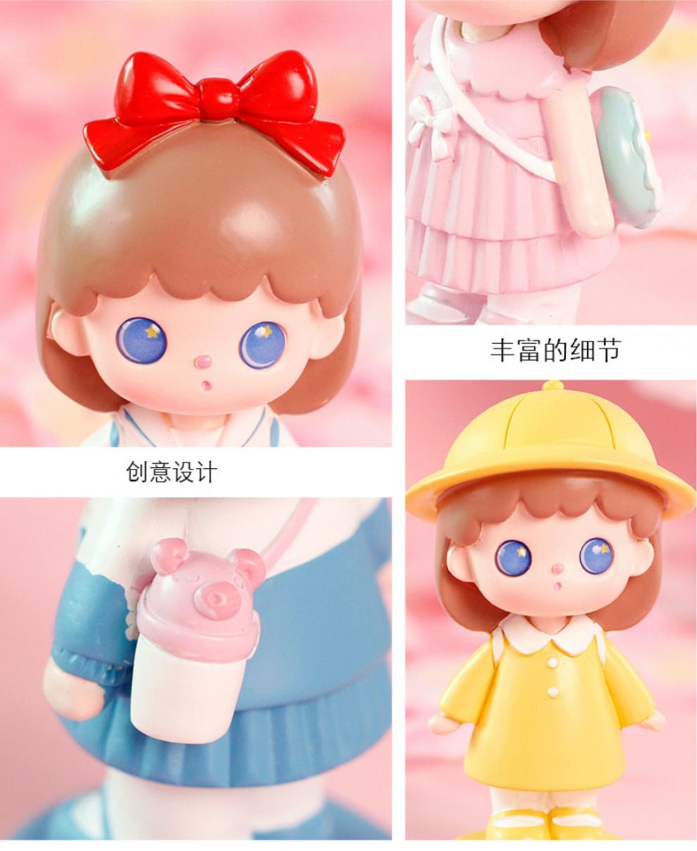 2022新款candy糖糖校园系列盲盒整套可爱女孩树脂牛年摆件卡通送新年