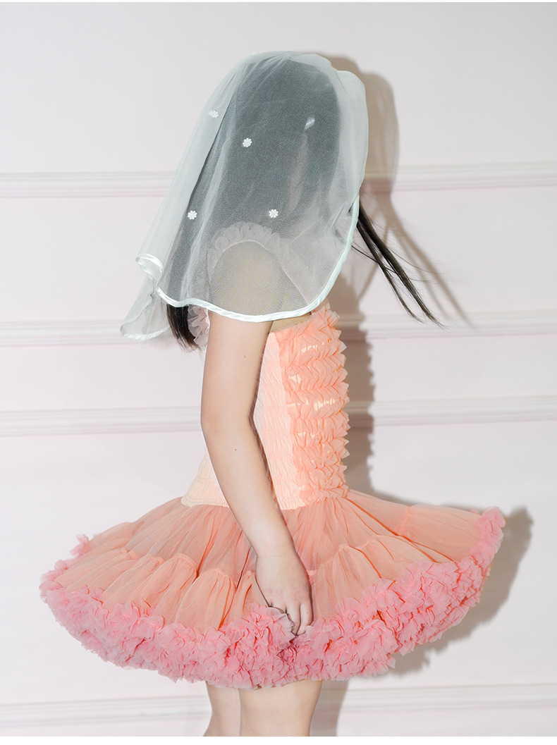 迪士尼disney商场同款中小女童吊带tutu裙突突公主礼服女童连衣裙六一