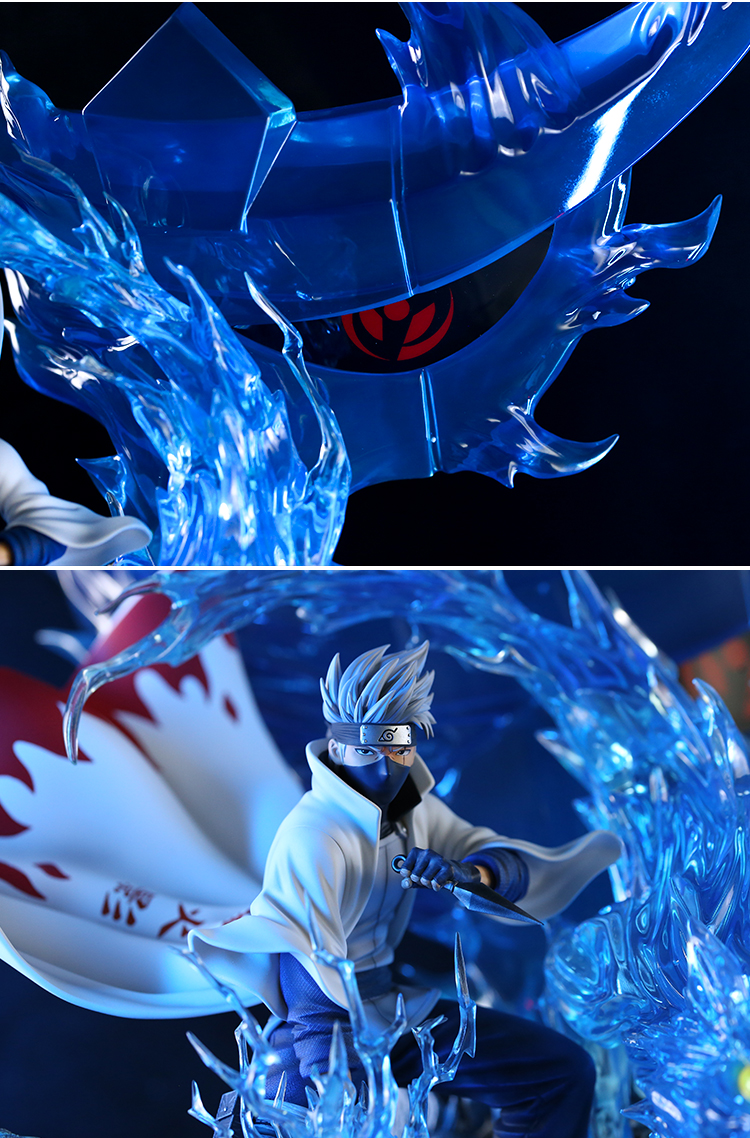 万代(bandai)火影忍者cs 六代目火影 旗木卡卡西 拷贝忍者 gk模型雕像