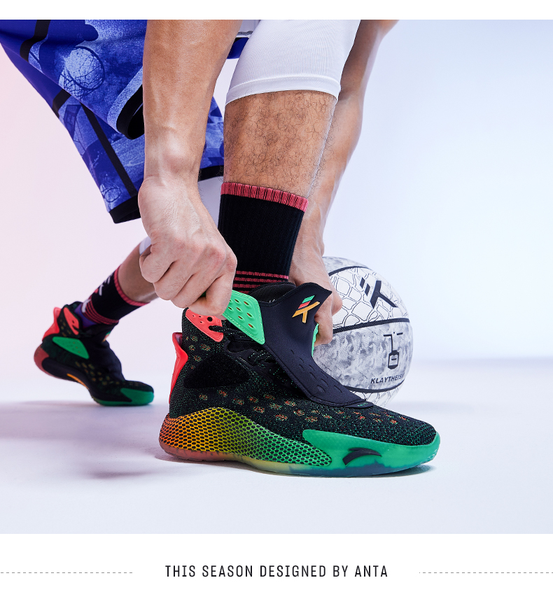 安踏篮球鞋男鞋运动鞋2020新款汤普森kt5签名球鞋ktv歌单雷鬼音乐127