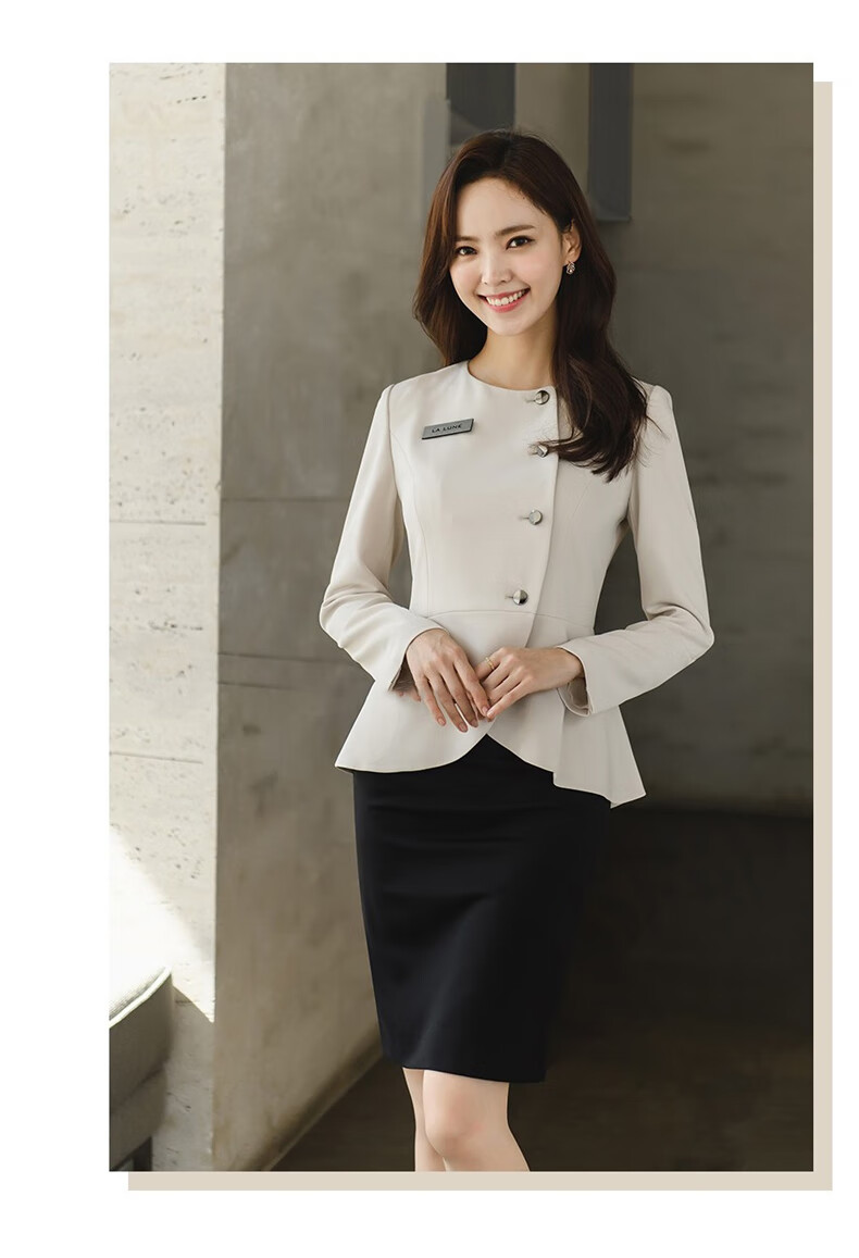 米集面试职业装酒店前台接待工作装女医美口腔牙科美容院工作服职业