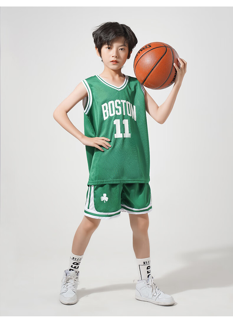儿童篮球服套装男童湖人24号球衣表演训练服幼儿园小学生小孩衣服j