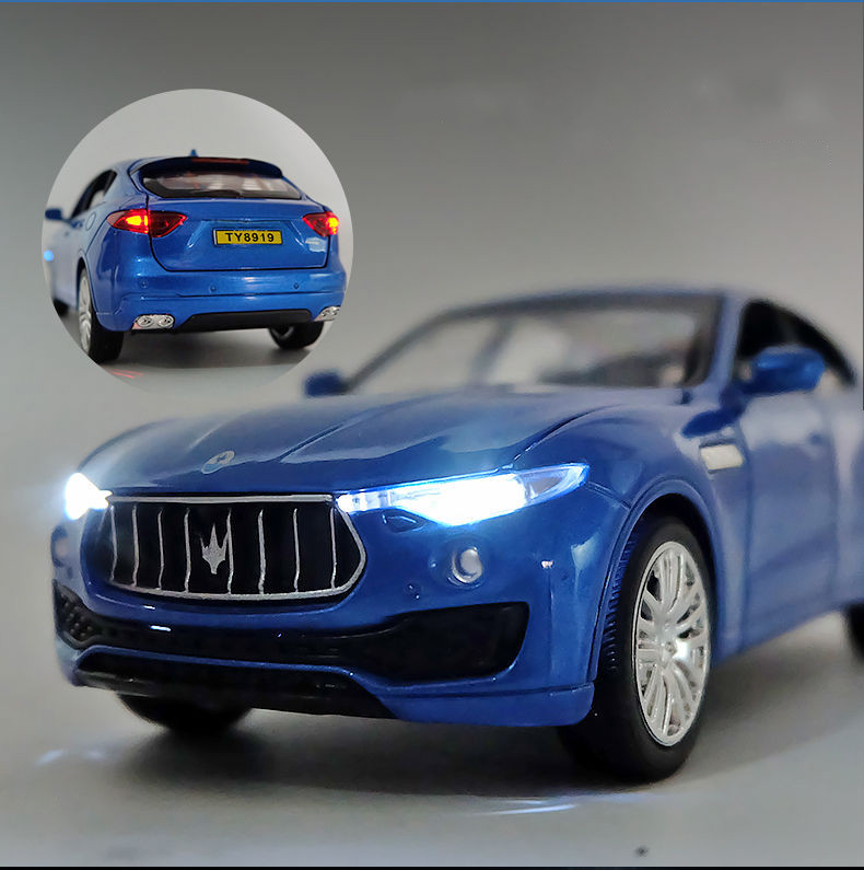 玛莎拉蒂莱万特越野suv仿真汽车模型合金儿童玩具男孩摆件礼物