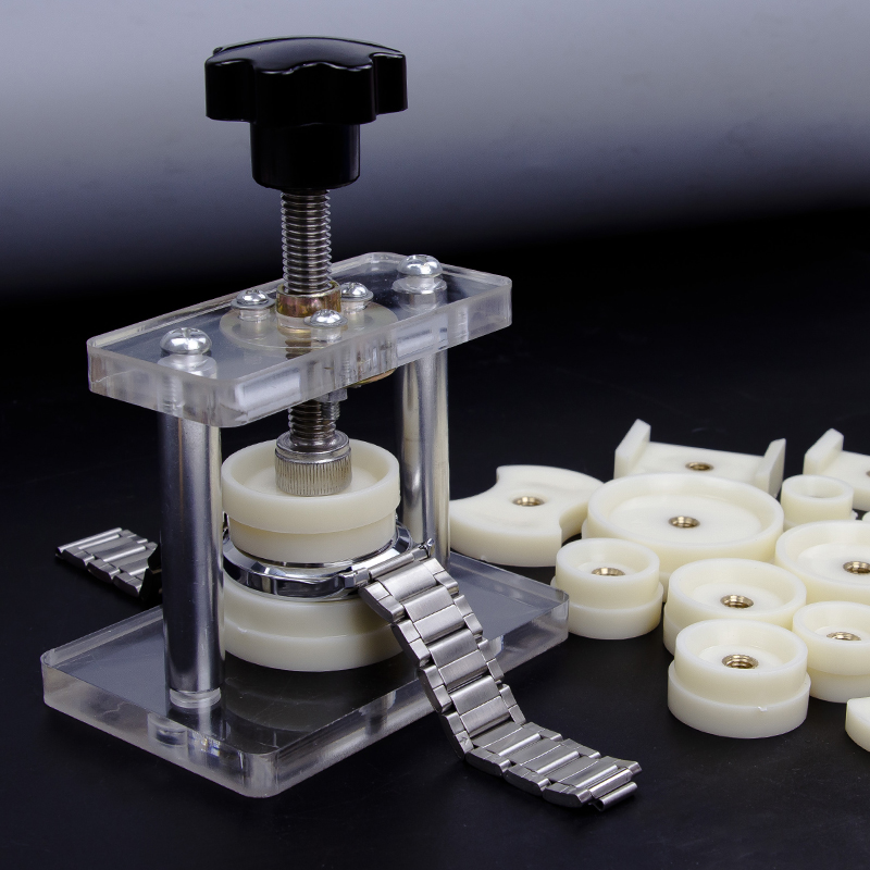 螺旋式手表压盖机压盖器压盖钳开压后盖换安装表盖电池工具螺旋式压盖