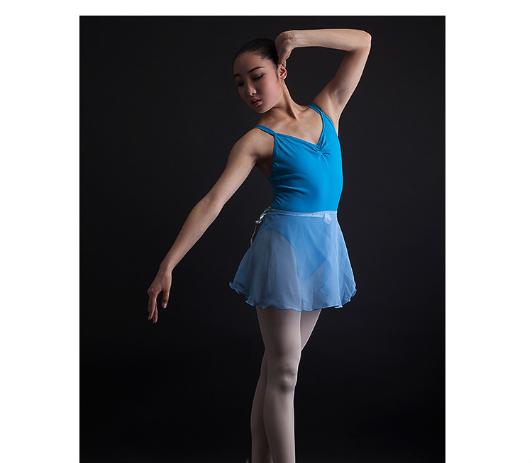 芭蕾舞练功服大人女吊带体操服基训服高胯艺考形体舞蹈衣 枣红(可放