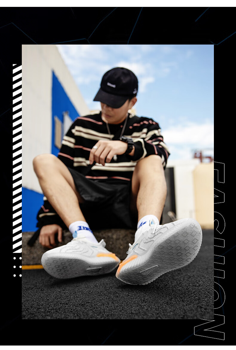 deasionsweet联名aj椰子男350春季夏黑色飞织网鞋青少年休闲运动板鞋