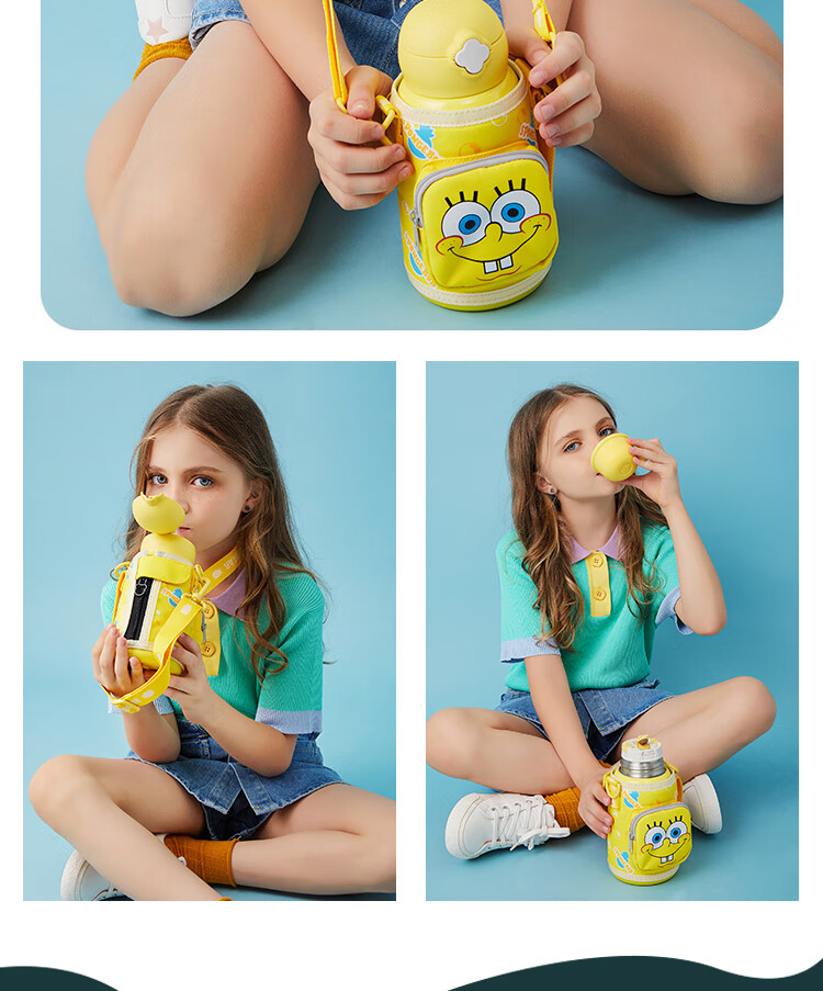 时代少年团同款保温杯 时代少年团刘耀文马嘉祺保温杯儿童水杯壶海绵