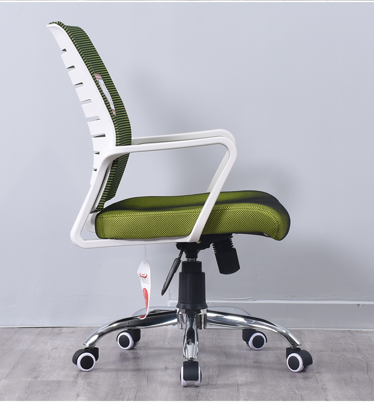 铜牛椅子广东品牌办公椅同牛523职员椅网布员工椅家用电脑转椅523白框