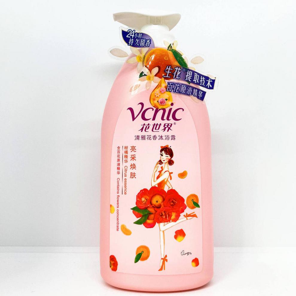 花世界沐浴露 花世界沐浴露650ml滋养莹润清雅花香百花香原液精华香体