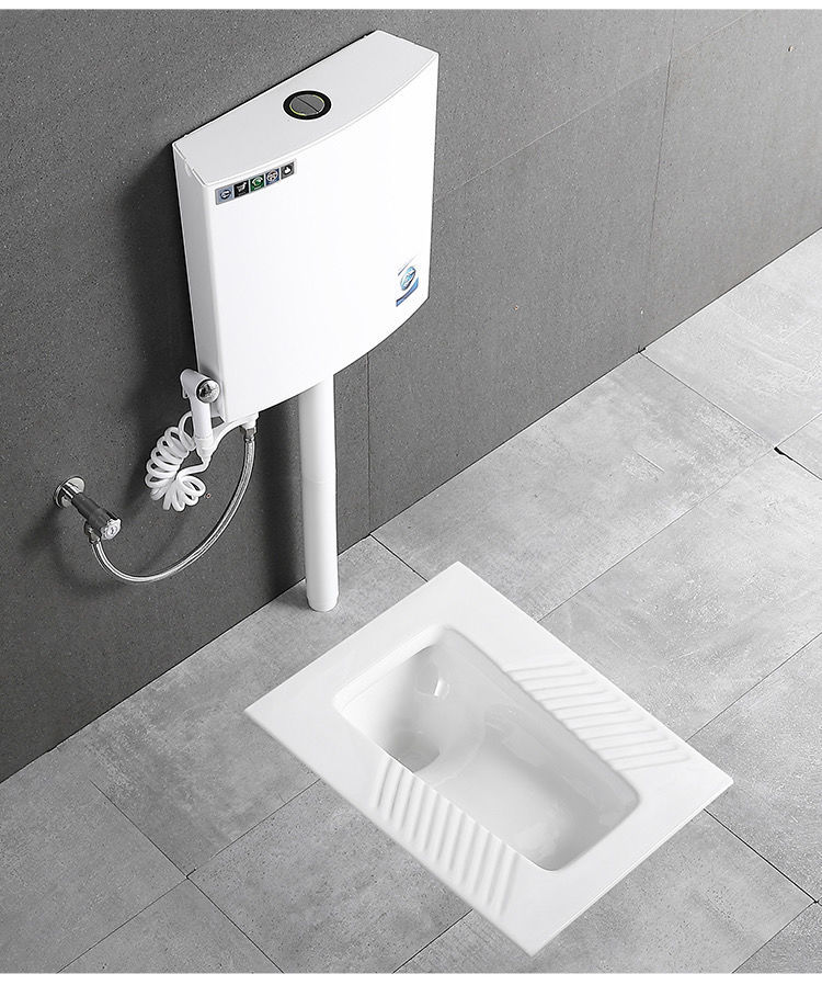 帝姆克家用蹲便器水箱套装蹲坑蹲厕所大便马桶卫生间蹬厕所水箱套装送