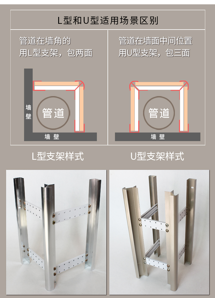 涧冰 包管神器下水道包管瓷砖支架包立管管道神器卫生间落水管遮挡