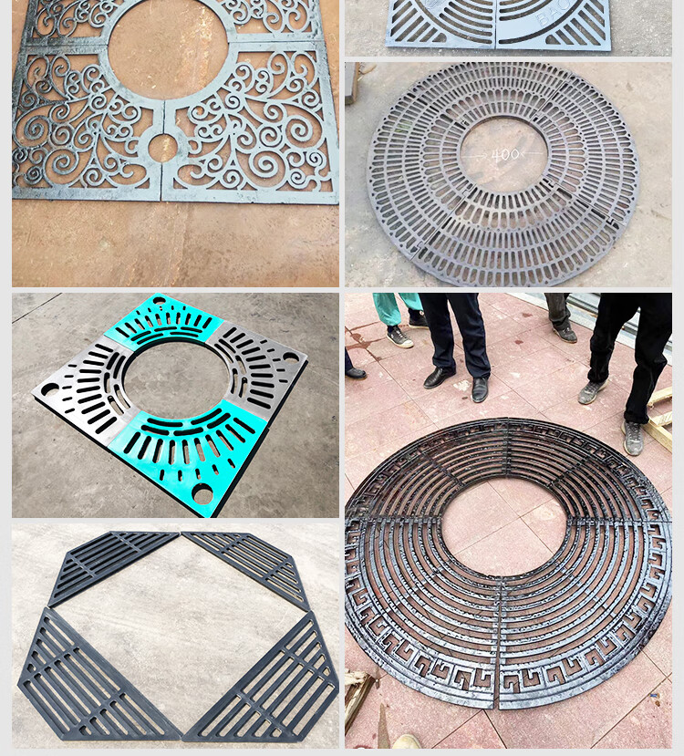 球墨铸铁树池篦子树脂复合树池盖板护树板树穴盖板树围树坑盖树围