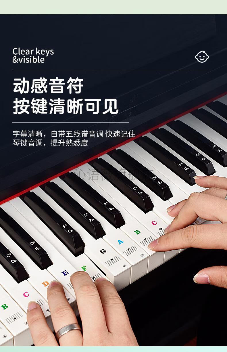电子琴54键盘图解图片