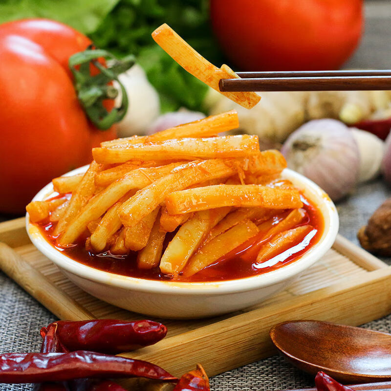 红油酸笋广西酸笋特产老坛酸豆角粉桂林米粉专用配菜 红油酸笋丝(2斤