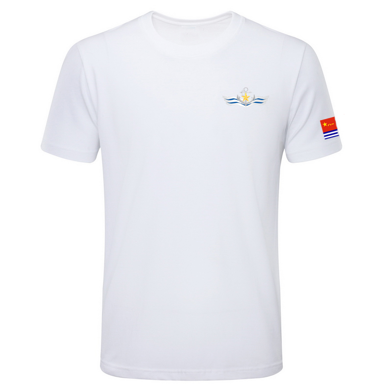 海军衫特战t恤t恤精梳棉圆领短袖t恤衫辽宁舰航空母舰 海魂作训服印花