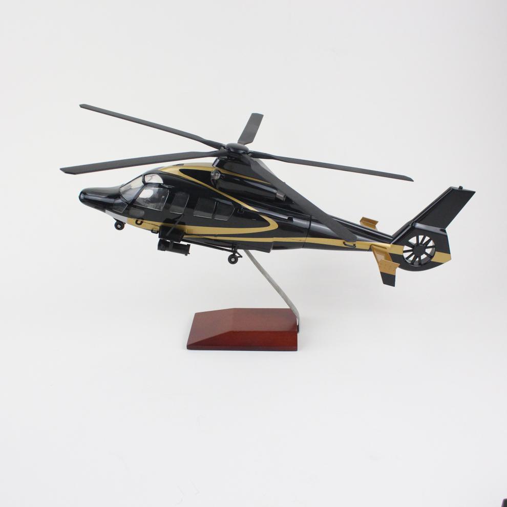 1/32空客h155直升机飞机模型仿真静态武装直升机军事航模成品仿真摆件