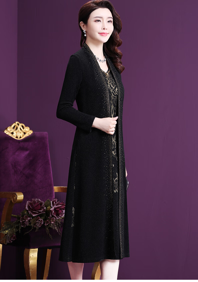 香港潮牌 新品2020嫁女儿结婚礼妈妈装两件套年轻岳母亲胖喜婆婆婚宴