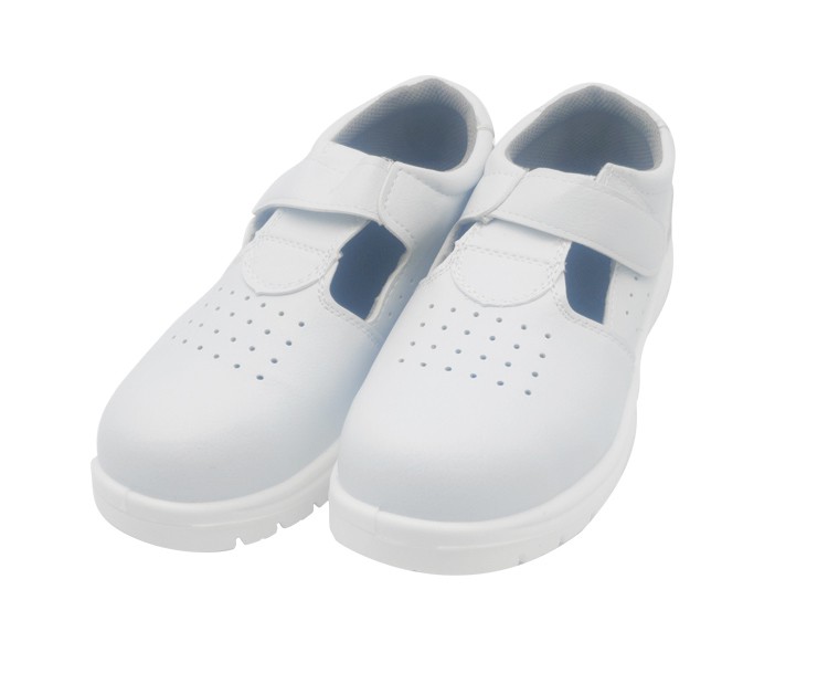 防静电劳保鞋白色安全鞋劳保鞋钢包头食品面包厂无尘车间透气防砸鞋