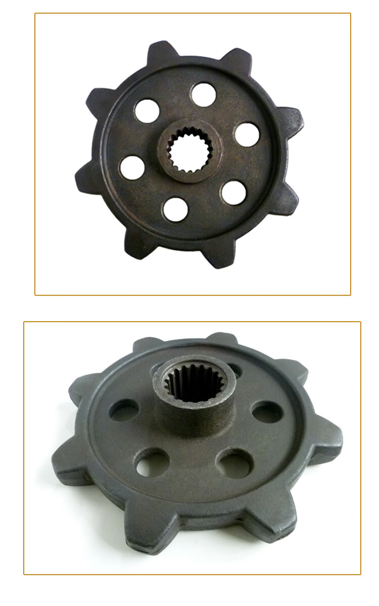 适用沃得锐龙收割机配件驱动轮原厂8齿18键行走齿轮变速箱履带主动轮