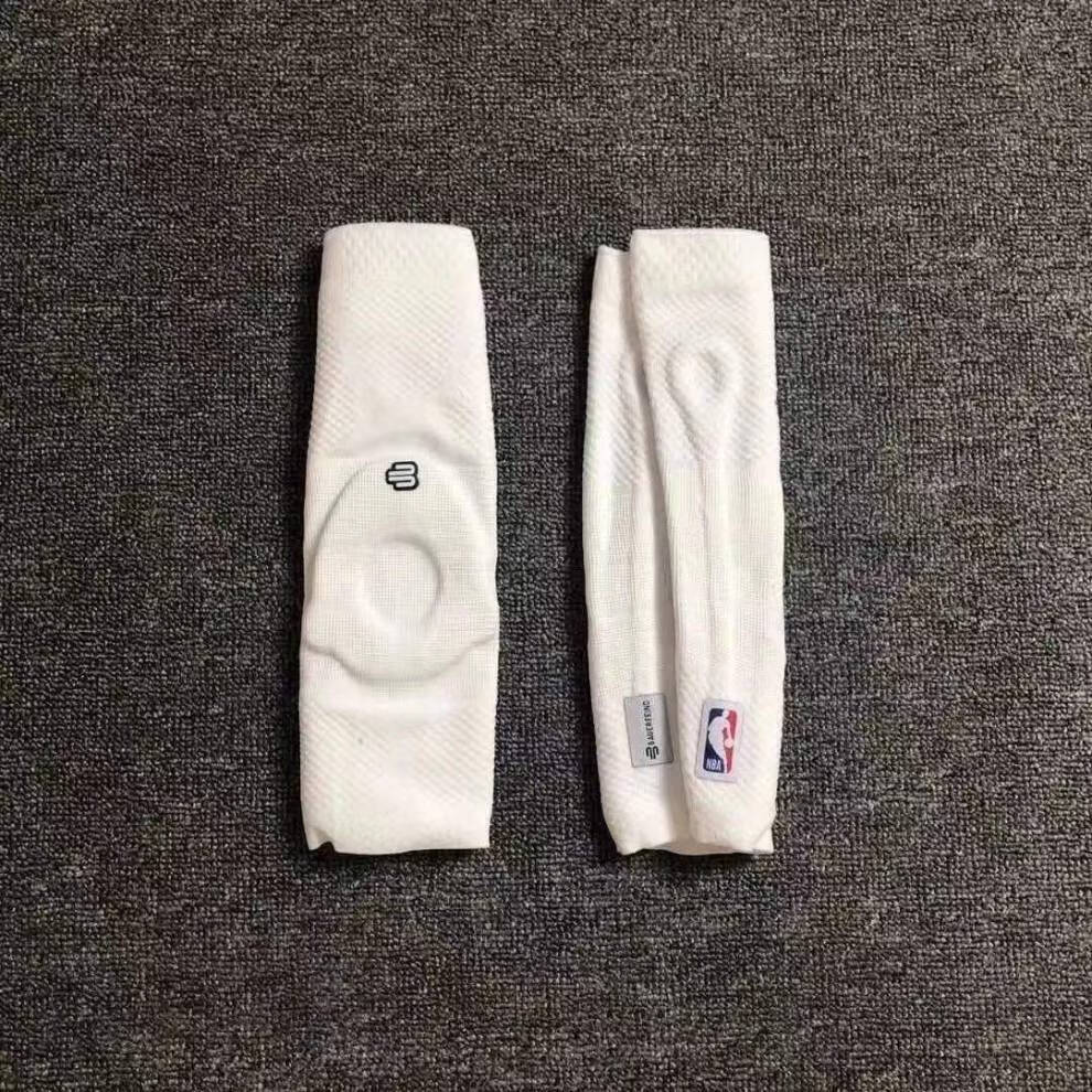 nba护膝 茵博斯nba款白色篮球护膝德国运动专业膝盖护具 黑色一对 m码