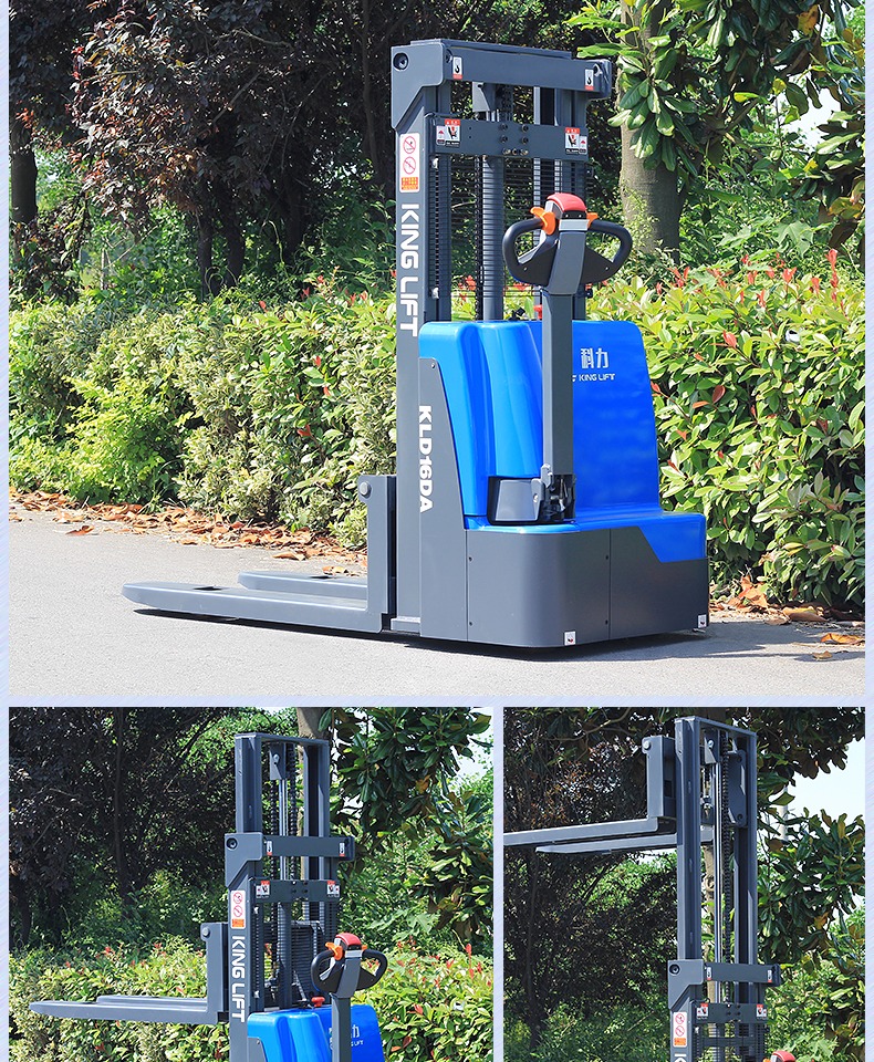电动叉车 科力电动叉车1吨小型2吨全自动步行式液压堆高车升降升高