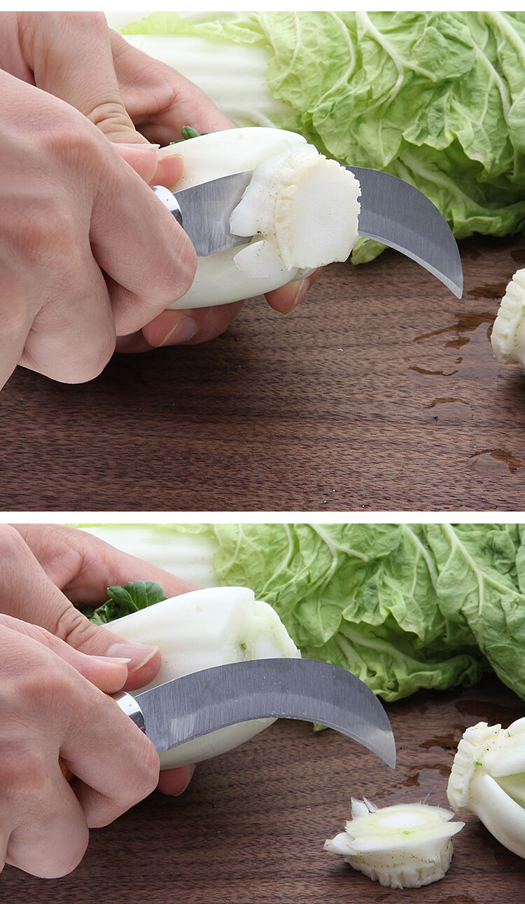 去皮刀青皮核桃刀不锈钢香蕉刀菠萝刀小弯刀削皮刀弯形水果弯刀短把5