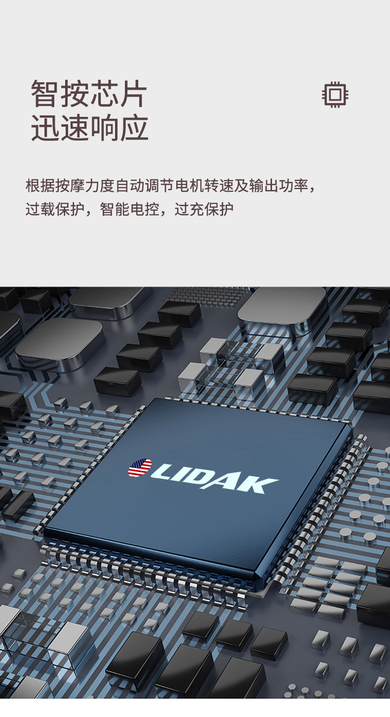 京选优品美国lidak筋膜枪电动按摩器家用健身肌肉放松