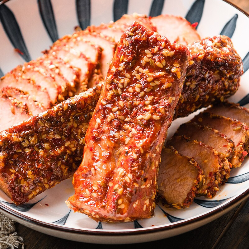 孜然里脊肉200g2熟食熏烤朝阳风味下酒菜孜然里脊肉200g2袋