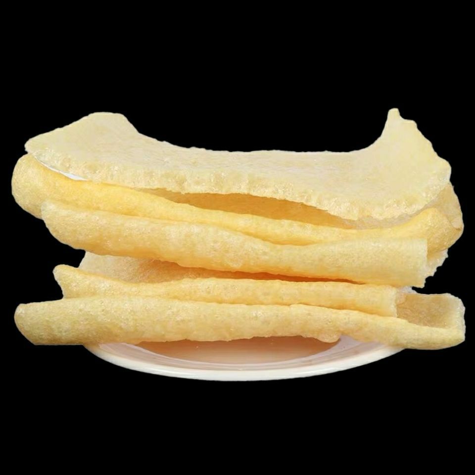 年货油炸肉皮猪皮响皮干猪皮皮肚干货炸猪皮干肉皮猪卷皮干肉皮炸肉皮