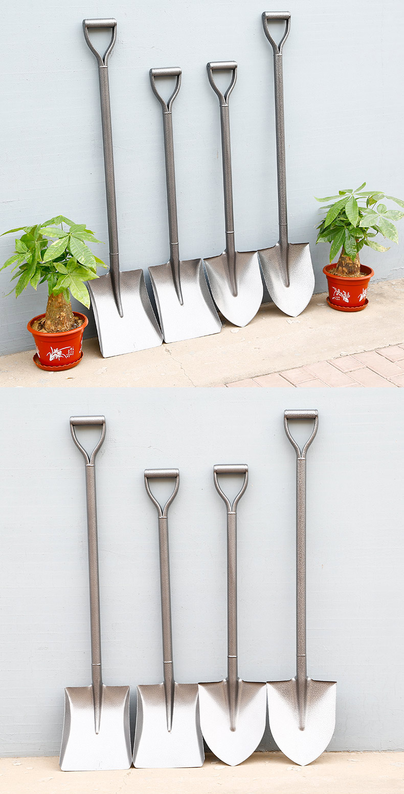 铁锹锰钢铁铲农用小铲子家用种花园艺工具户外种菜挖土神器大铁锨 军