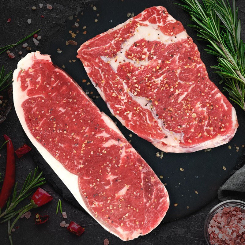 春禾秋牧果木静腌牛排150g4片手工静腌眼肉西冷牛排原切生鲜烧烤烤肉