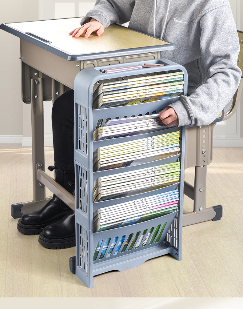 课桌收纳神器书本学生书桌边放书架学校教室置物初中高中生挂书袋挂袋