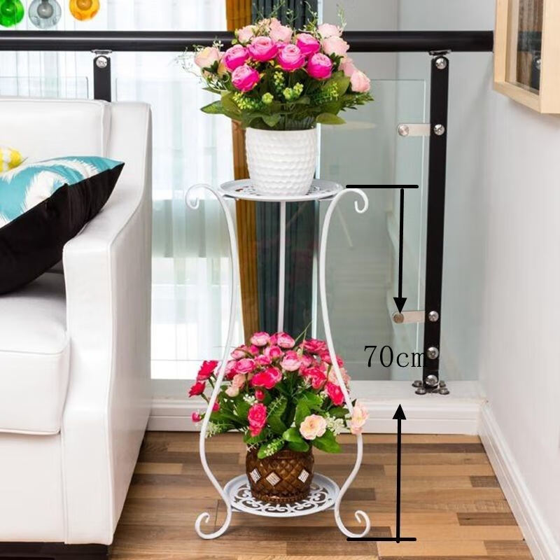 铁架花架落地式型大型放花盆的铁艺花架盆景架子底座户外铁架屏风庭院