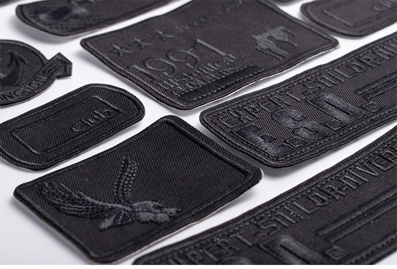 每个快递消毒发出自粘免缝黑色服补丁贴补衣服贴破洞修复刺绣布贴修补