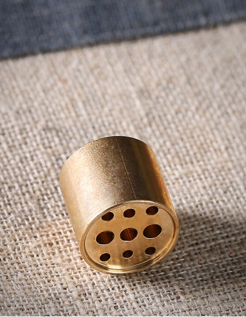 得希 纯铜九孔香插线香盘香多孔香插香炉香插座 香道用品 大号