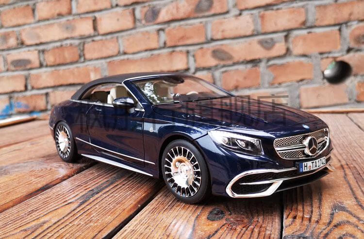 奔驰迈巴赫车模1:18 norev 奔驰迈巴赫s650 maybach 敞篷跑 2018 浅