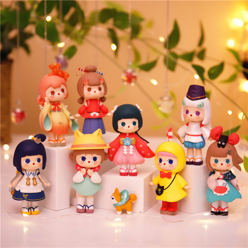 新年礼物盲盒bobbi整套全套2021网红新款公仔女生版摆件amelie零食铺9