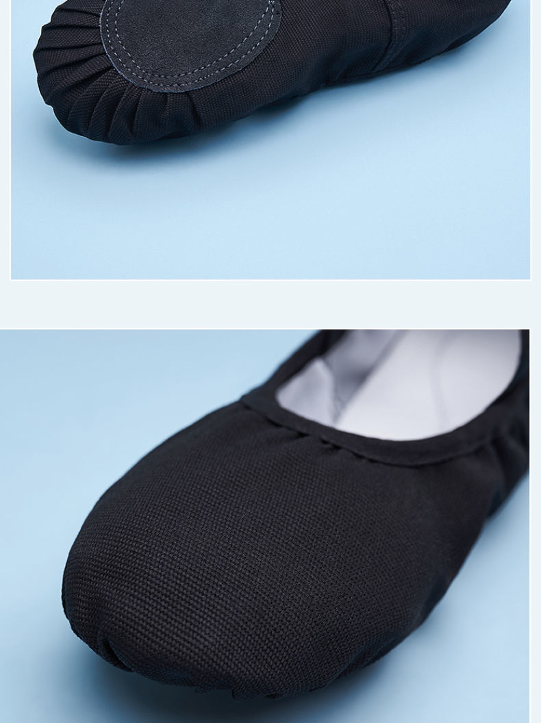 新品芭蕾舞鞋舞蹈鞋儿童男童男孩黑色软底练功鞋男形体男士猫爪鞋跳舞