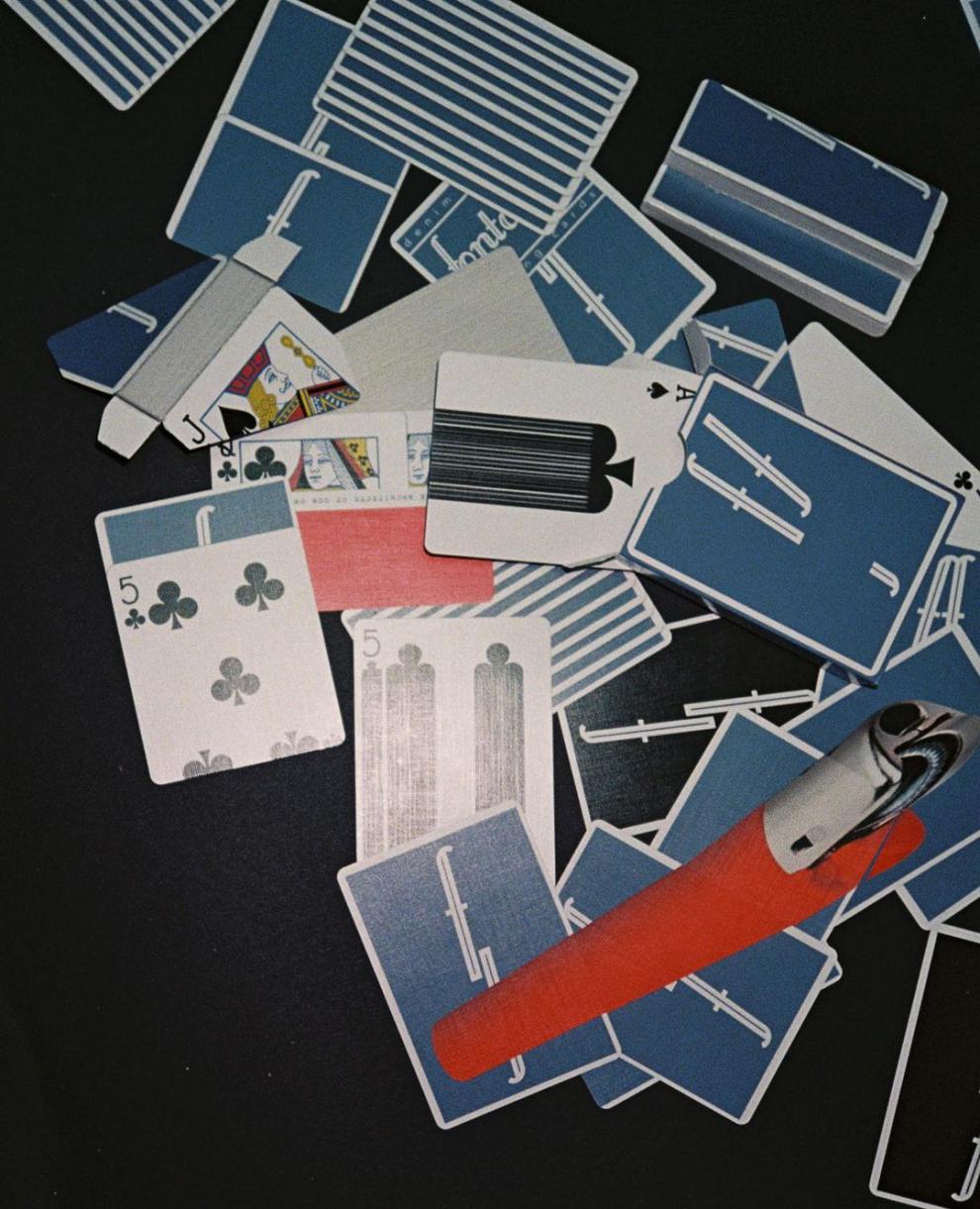 fontaine方丹扑克皮皮纸牌 方丹纯色 fontaine 黑方丹蓝粉 花切扑克