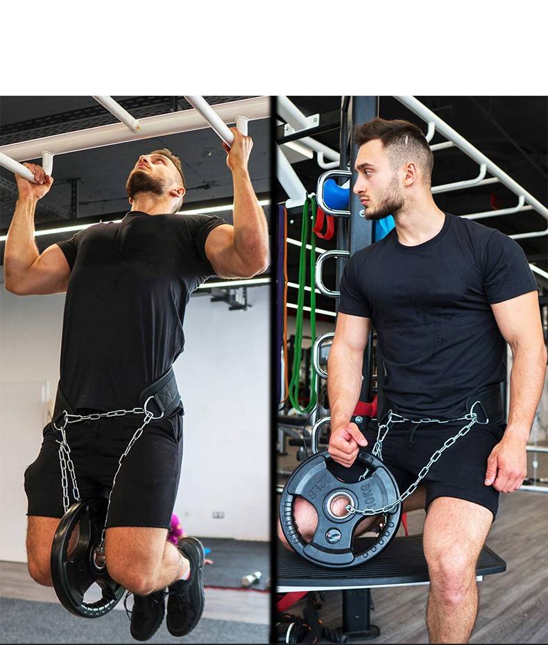 引体向上负重腰带负重腰带引体向上双杠臂屈伸力量训练杠铃片加粗加重
