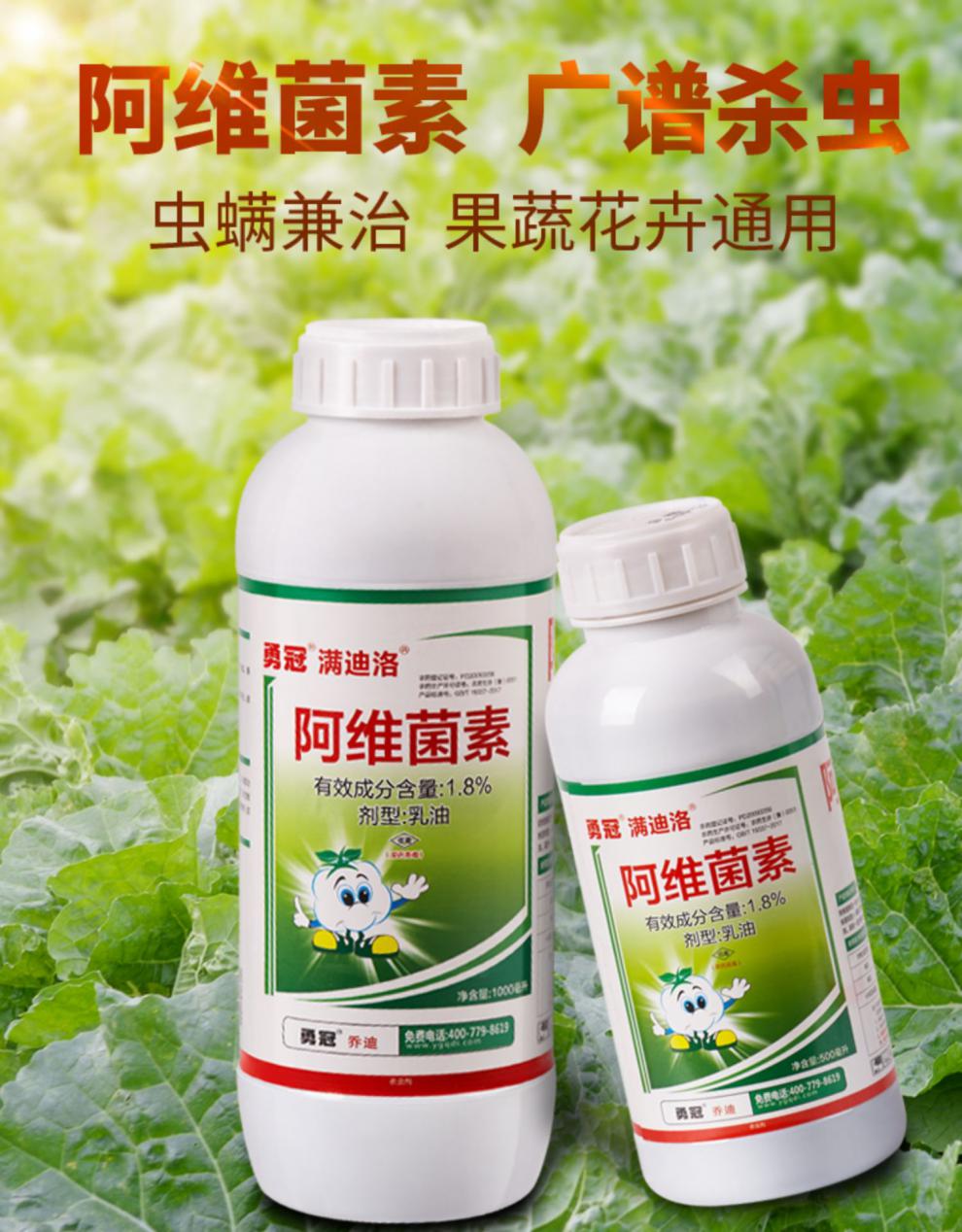 瀚鑫阿维菌素茵素红蜘蛛蚜虫木粉虱菜蛾青虫花卉果树蔬菜高效农药杀虫