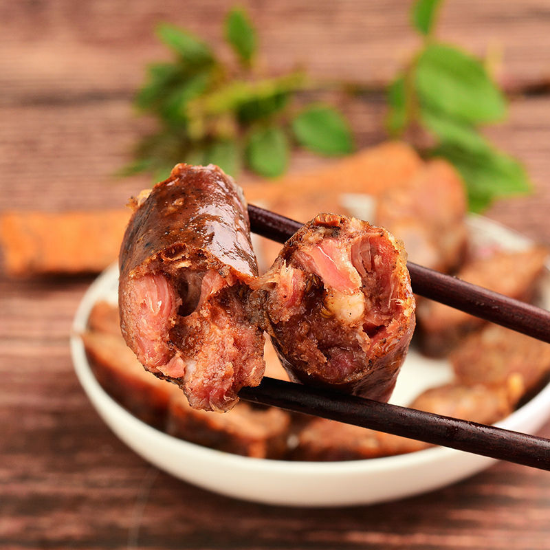 博山香肠200g500g山东淄博博山特产即食风干香肠熟猪肉肠南肠食老博承