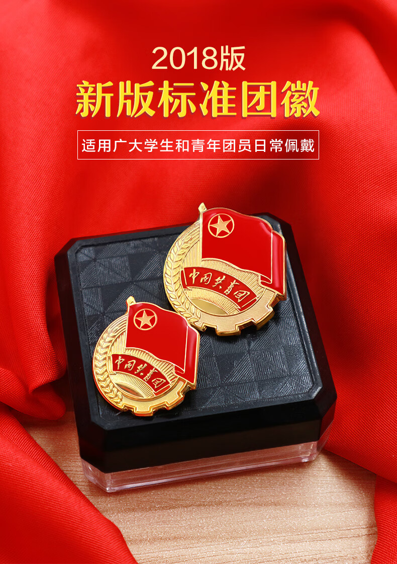 团徽共青团中央监制新版磁扣2019中央单个磁铁学生用中国团员监制家用