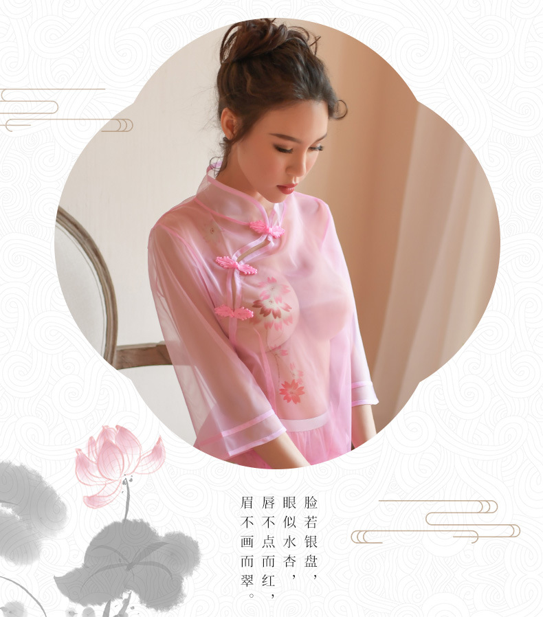 【保密发货】民国风女装情趣内衣女性感制服装诱惑激情透视透明丁字裤