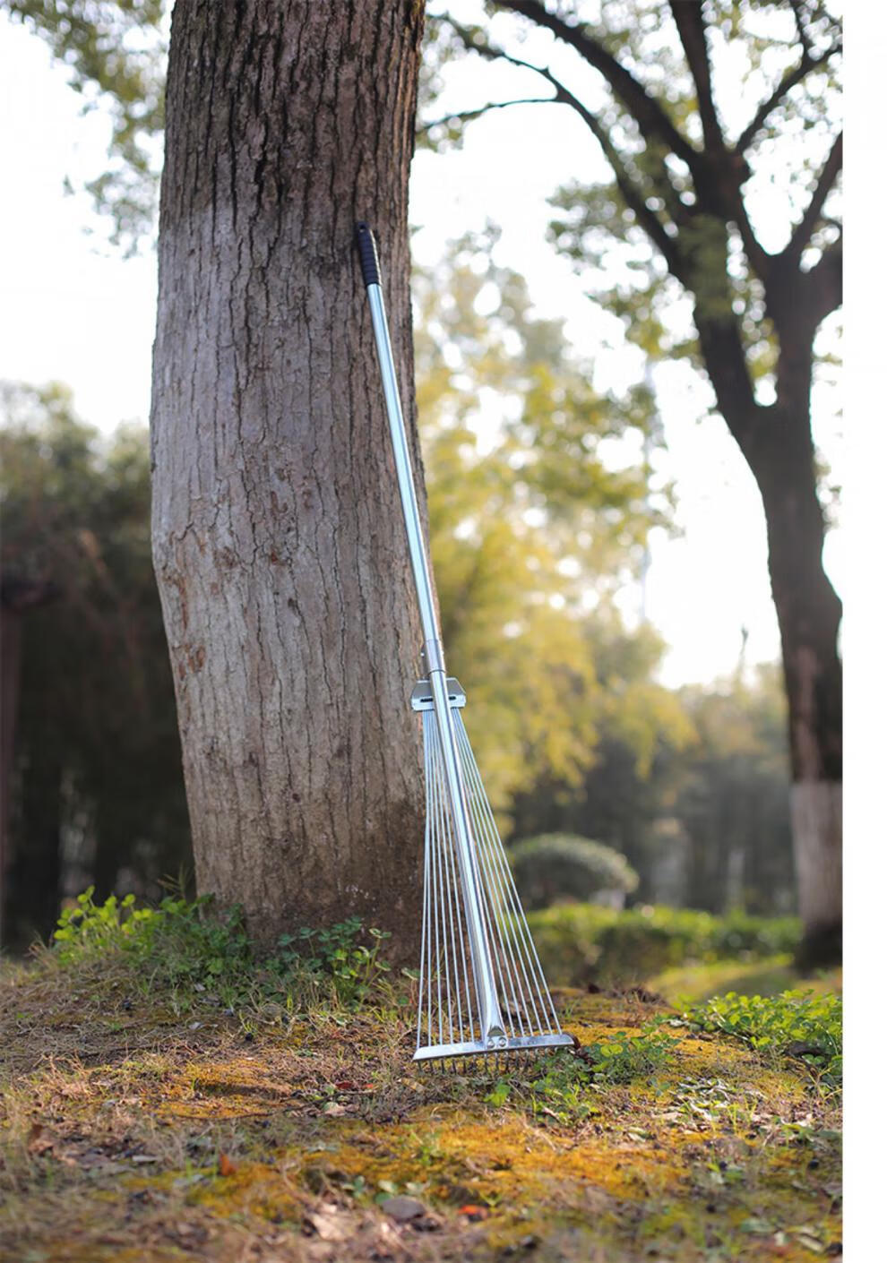 草耙子搂草爬子不锈钢伸缩树落叶耙扫地工具耙软齿草地耙草坪耙子家用